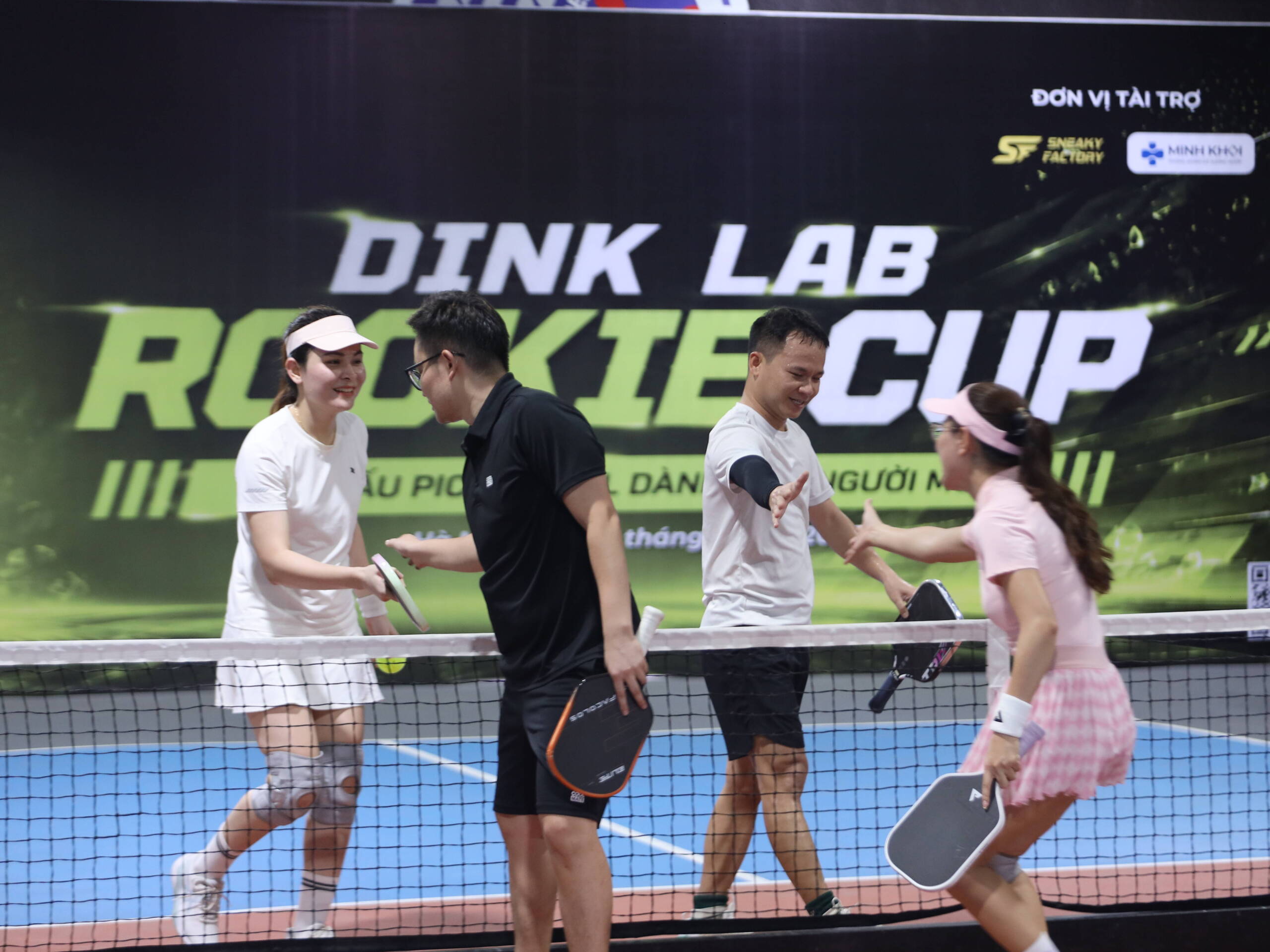 Học viên thực hành Matchplay sau khi học kỹ thuật Pickleball cơ bản