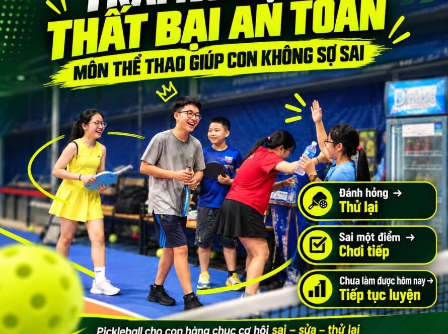Lớp học pickleball cho trẻ em