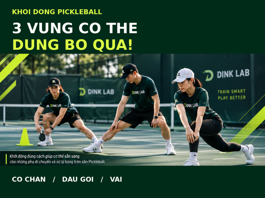 Khởi động Pickleball – 3 vùng cơ thể cần chú ý trước khi vào sân